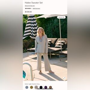 Free People Beach Hailee Sweater Set